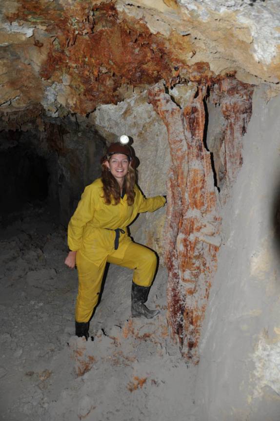 Afloração de estanho na mina Rosário, em Potosí - Bolívia